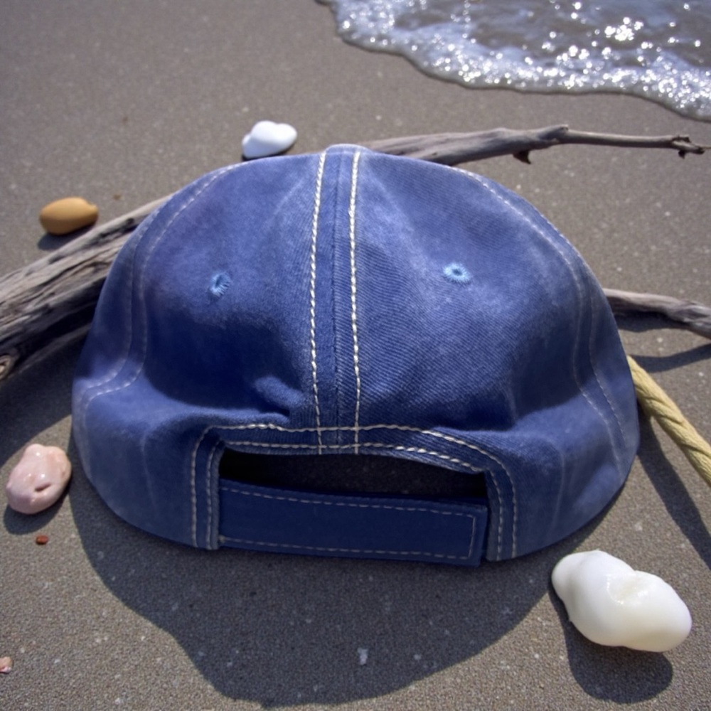 NWT Bright Blue Beach Vibes Cap - Picture 4 of 7